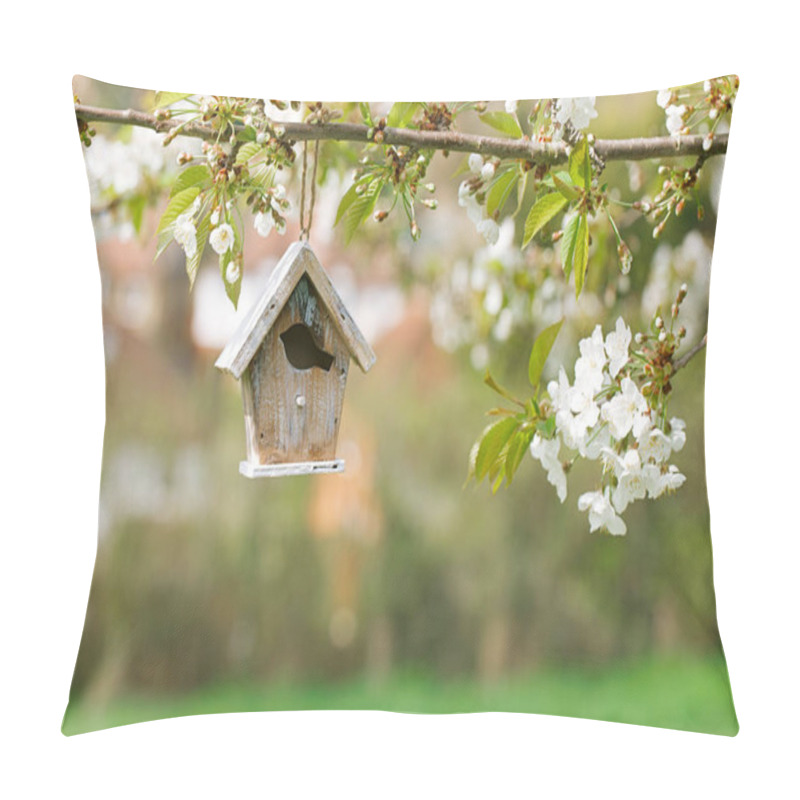 Personality  Little Wooden Birdhouse Pillow Covers
