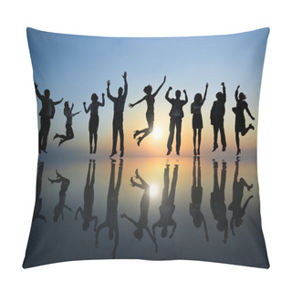 Personality  Business People Celebrating Pillow Covers