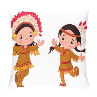 Personality  American Indians Dancing Pillow Covers