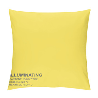 Personality  Illuminating. Color Of The Year 2021. Pillow Covers