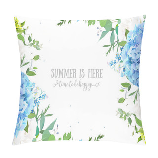 Personality  Summer Botanical Vector Design Banner Pillow Covers