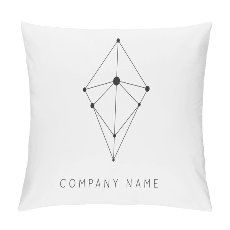 Personality  Polygonal Colorful Logotype Pillow Covers