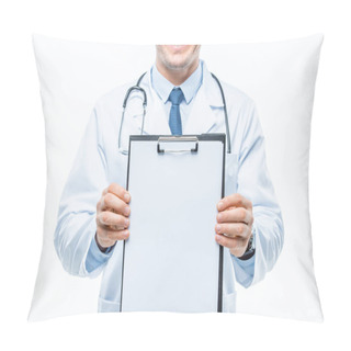 Personality  Doctor Holding Clipboard Pillow Covers
