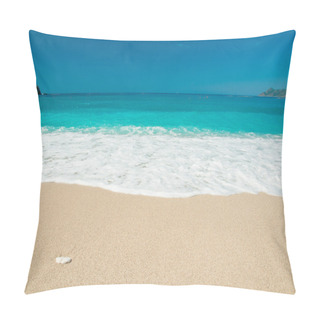 Personality  Beautiful Surf On The Beach. Mountains On The Horizon. Pillow Covers
