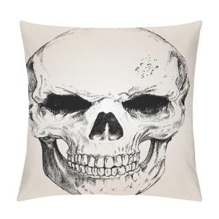 Personality  Vector Skull With Easy Edited Pillow Covers