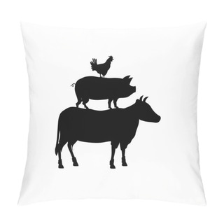 Personality  Beef, Chicken And Pork Pillow Covers