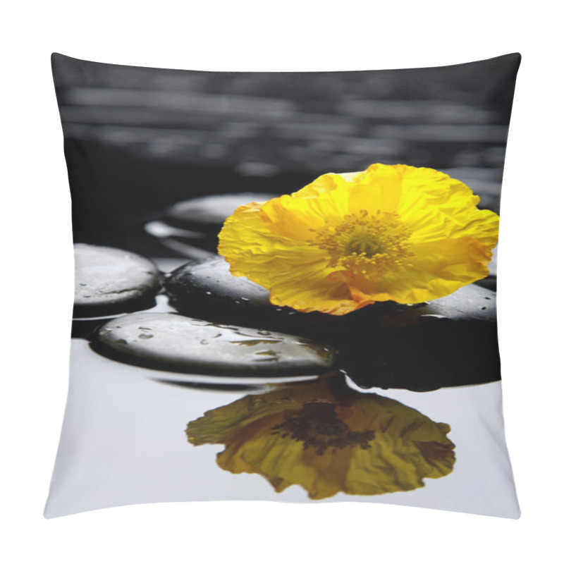 Personality  Flower petals on pebbles pillow covers