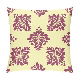 Personality  Crimson Floral Seamless Pattern Pillow Covers