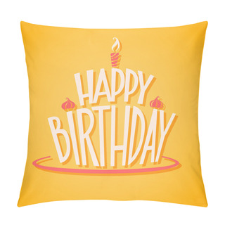 Personality  Happy Birthday Postcard Pillow Covers