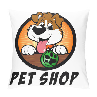 Personality  Pet Shop Dog Logo Pillow Covers