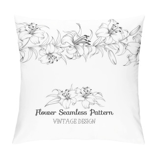Personality  Group Of Lily Flowers. Pillow Covers