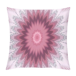 Personality  Flower Pattern Floral Pink Kaleidoscope. Indian. Pillow Covers