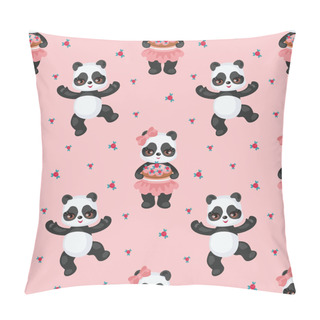 Personality  Cute Pandas Pattern Pillow Covers