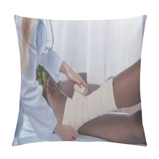 Personality  Bandaging Leg Pillow Covers