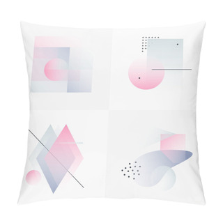 Personality  Gradient Geometric Forms Pillow Covers