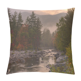 Personality  Swift River At Dawn Pillow Covers