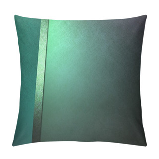 Personality  Blue Green Teal Blackground Pillow Covers