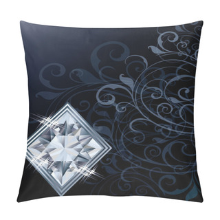 Personality  Brilliant Poker Diamonds Card, Vector Illustration Pillow Covers