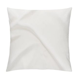 Personality  Top View Of Wavy White Cotton Tablecloth Pillow Covers