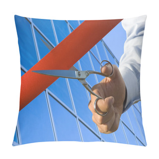 Personality  Cut Of The Red Ribbon Pillow Covers