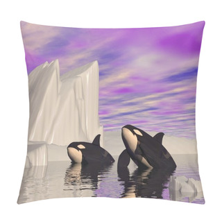 Personality  Orca Journey - 3D Render Pillow Covers