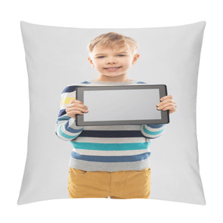 Personality  Boy Showing Blak Screen Of Tablet Pc Computer Pillow Covers
