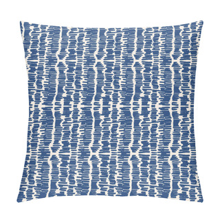 Personality  Indigo Vector Tie Dye Seamless Pattern. Pillow Covers