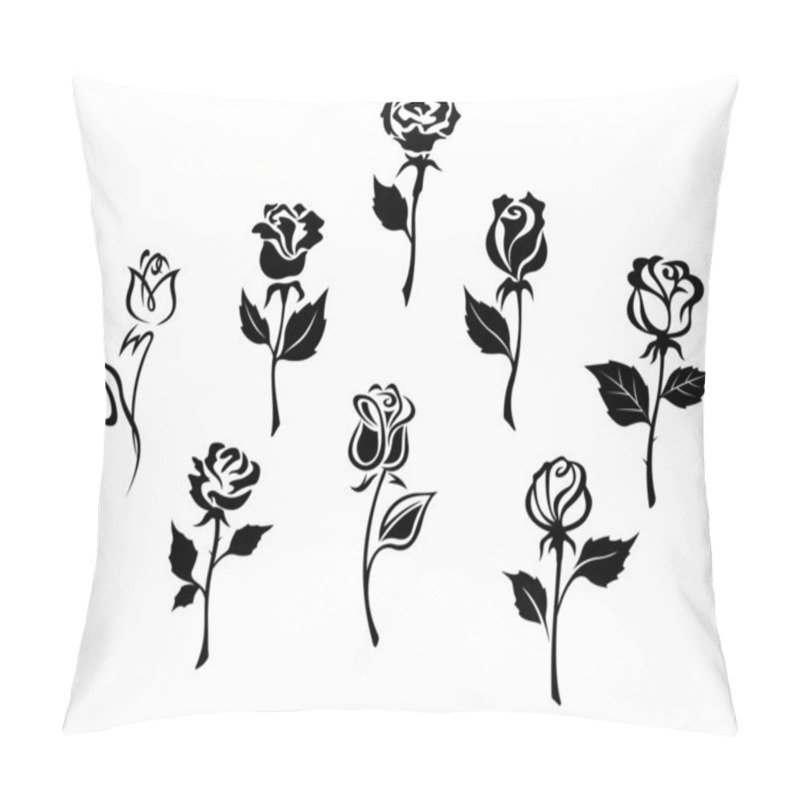 Personality  Beautiful Roses Set Pillow Covers