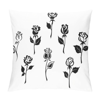 Personality  Beautiful Roses Set Pillow Covers