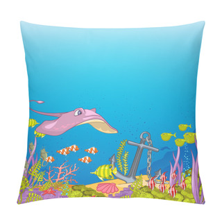 Personality  Ocean Underwater Cartoon Pillow Covers