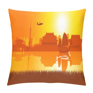 Personality  Traveling Around Asia Pillow Covers
