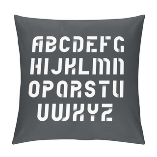 Personality  White Strict Font For Dark Backgrounds Pillow Covers