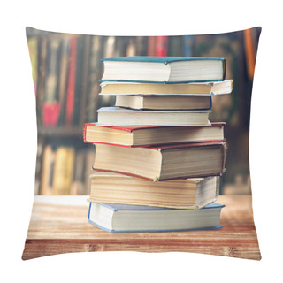 Personality  Books On Wooden Desk Pillow Covers