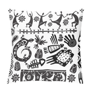 Personality  Primitive Art Design Elements Pillow Covers