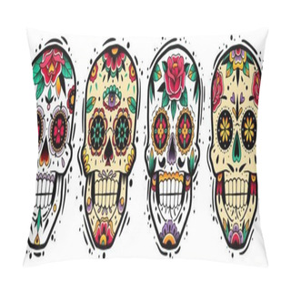 Personality  Mexican Skulls Set Pillow Covers