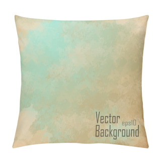 Personality  Clouds On A Textured Vintage Paper Vector Background Pillow Covers