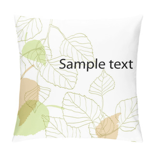 Personality  Floral Decorative Background With Leaves Pillow Covers
