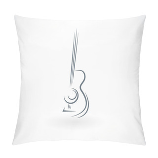 Personality  Acoustic Guitar Icon Pillow Covers