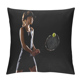 Personality  Female Tennis Player Pillow Covers