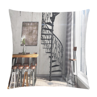 Personality  Modern Bright Interior . 3D Render Pillow Covers