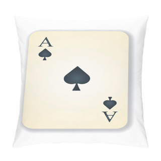 Personality  Vector Version Of Old Vintage Aces Card Pillow Covers