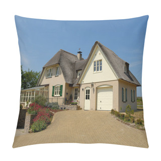 Personality  Traditional House With Thatched Roof In The Netherlands Pillow Covers