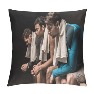 Personality  Athletes At Locker Room Pillow Covers