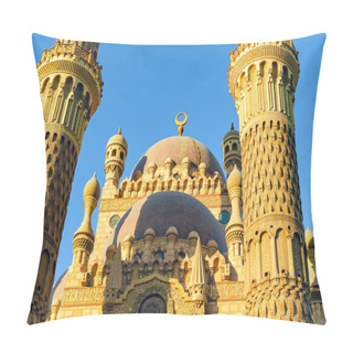 Personality  Al Mustafa Mosque In Sharm El Sheikh In The Old City. Pillow Covers