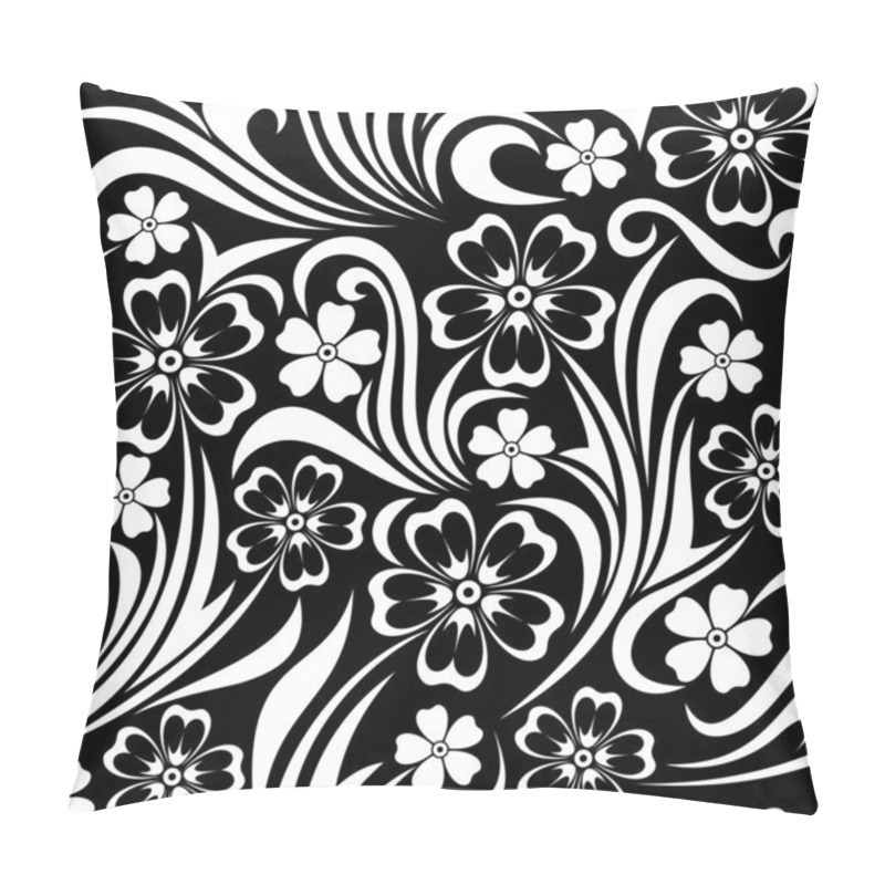 Personality  Seamless floral pattern. Vector illustration. pillow covers