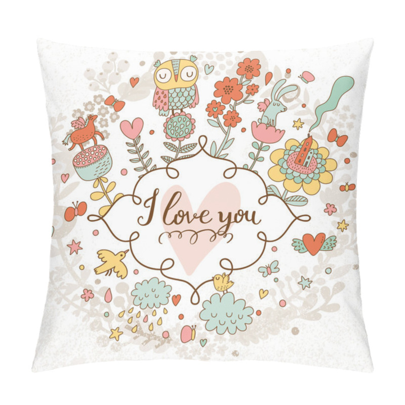 Personality  I Love You Romantic Card Pillow Covers