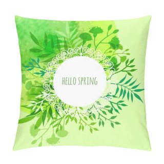 Personality  Floral Greeting Card Pillow Covers