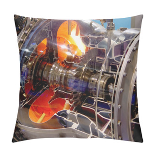 Personality  The Engine Of Airplane Pillow Covers