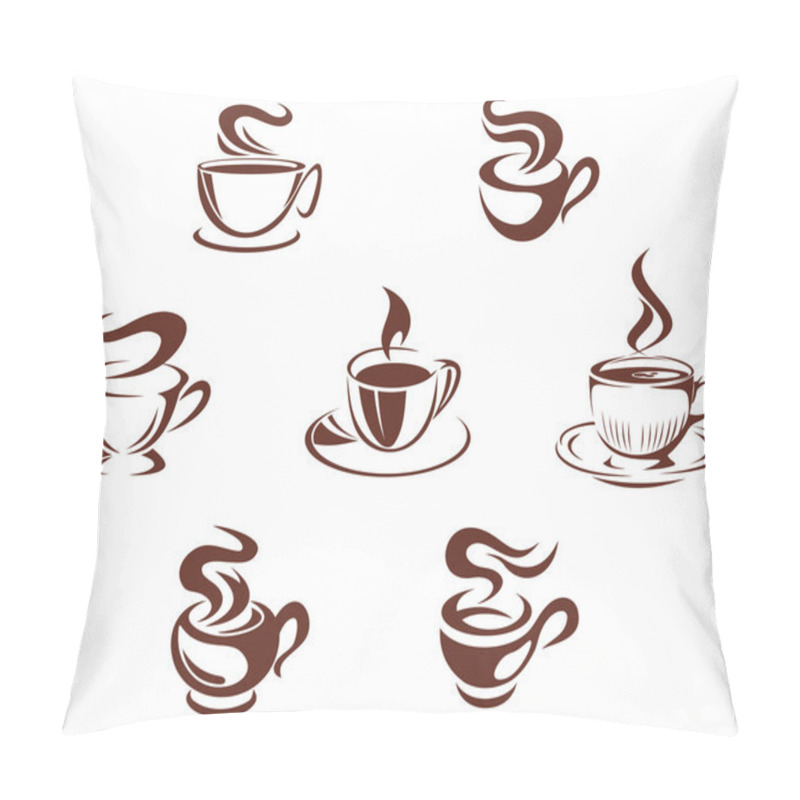 Personality  Coffee Cups And Mugs Pillow Covers