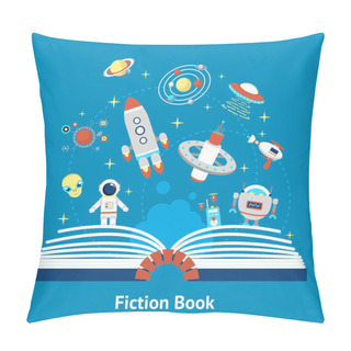 Personality  Fiction Book Illustration Pillow Covers